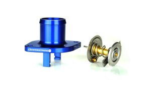 Ford F-350 Thermostat Housing - Sinister Diesel - Sinister Diesel - Blue Anodized - `03-`07 Ford F-350 Thermostat Housing - Sinister Diesel - Sinister Diesel - Blue Anodized - `03-`07